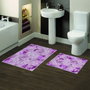 Mijölnir Kt495 V3 Juego de Alfombrillas de Baño de Lujo, Antideslizante, Antibacteriano, 100% Poliéster, 850 gr/m²